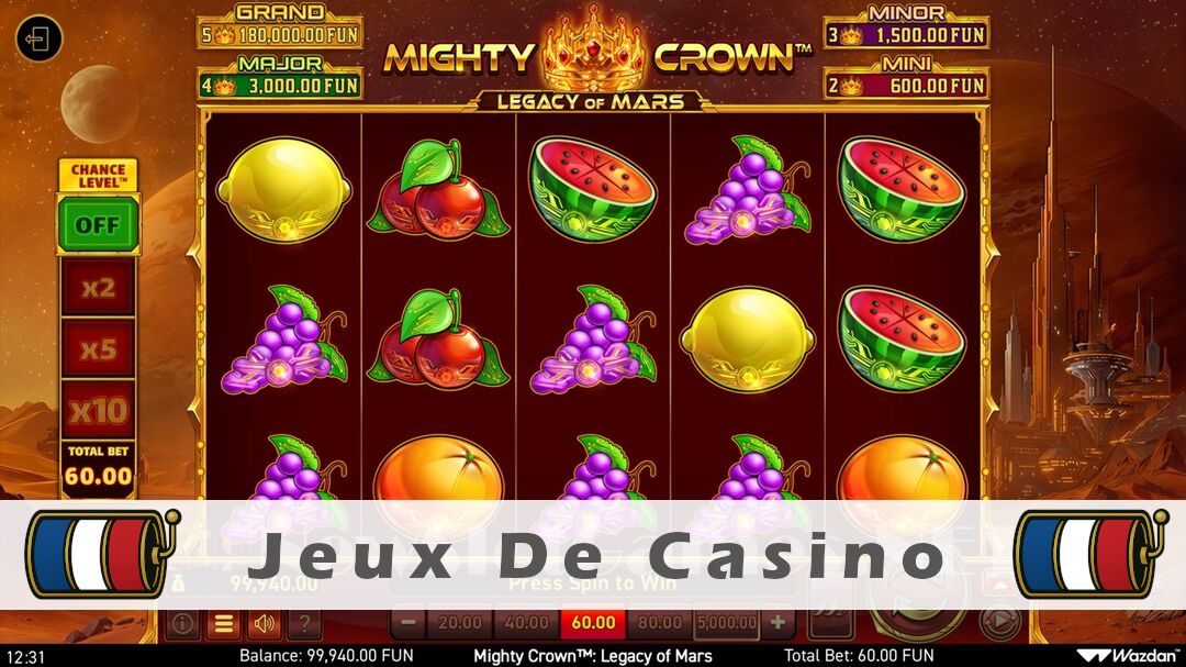 Démo de la machine à sous Mighty Crown Legacy of Mars Slot