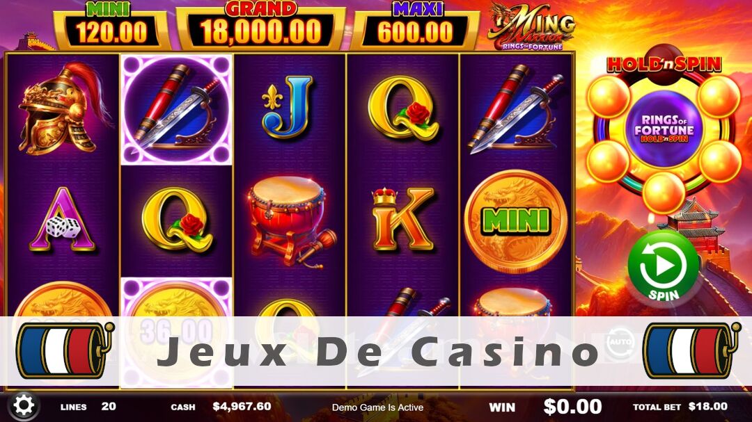 Démo de la machine à sous Ming Warrior Rings of Fortune Slot