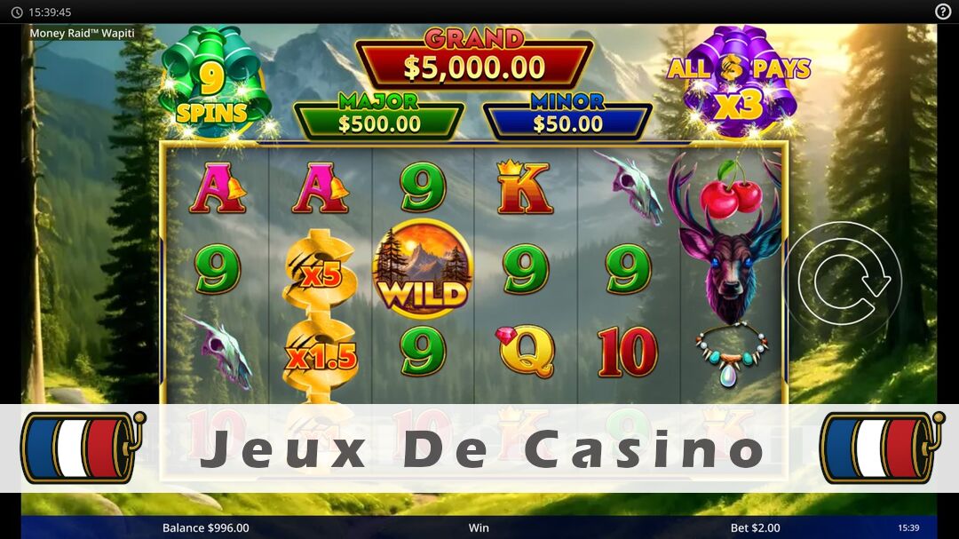 Démo de la machine à sous Money Raid Wapiti Slot