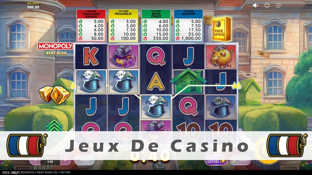 Démo de la machine à sous Monopoly Rent Rush Slot