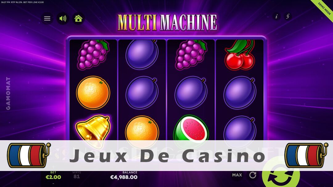 Démo de la machine à sous Multi Machine Slot