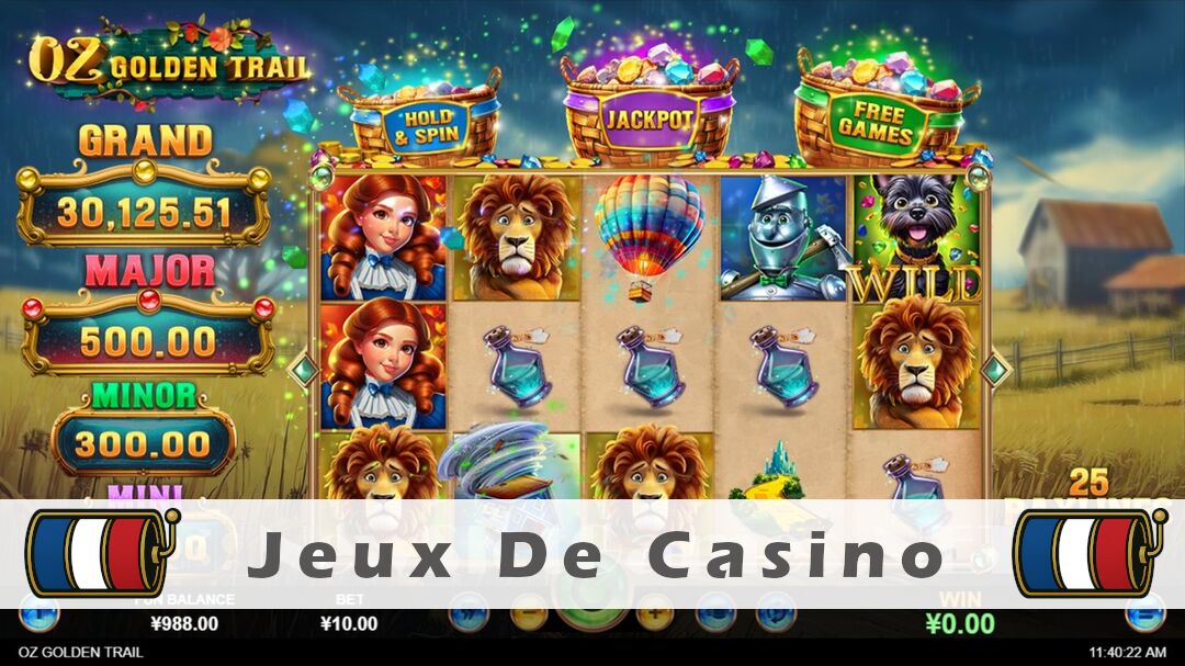 Démo de la machine à sous Oz Golden Trail Slot
