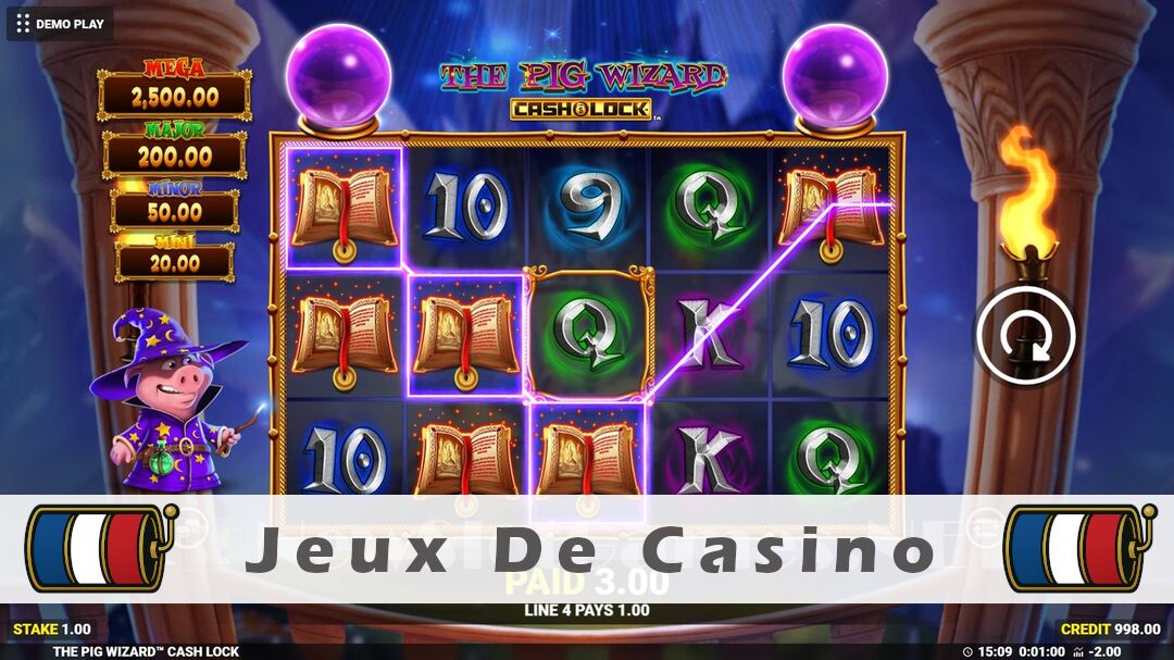 Démo de la machine à sous The Pig Wizard Cash Lock Slot