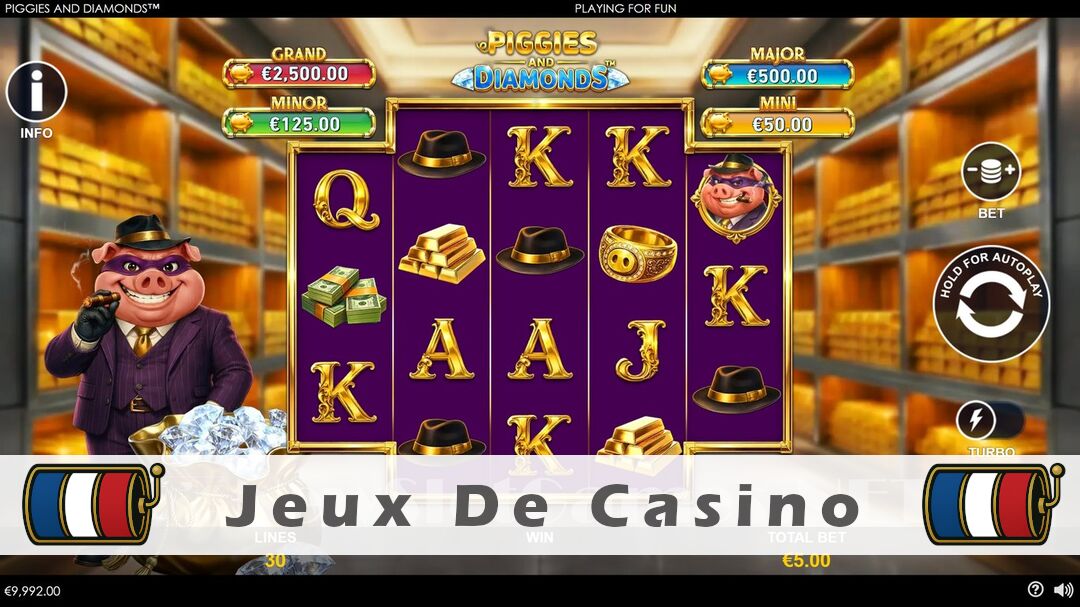 Démo de la machine à sous Piggies and Diamonds Slot