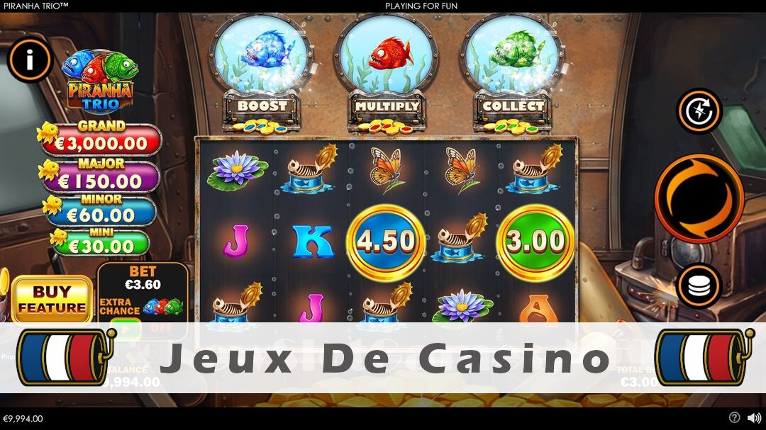 Démo de la machine à sous Piranha Trio Slot