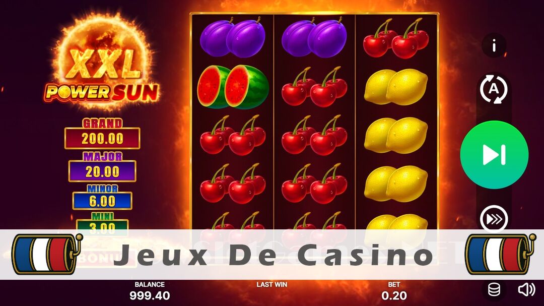 Démo de la machine à sous Power Sun XXL Slot