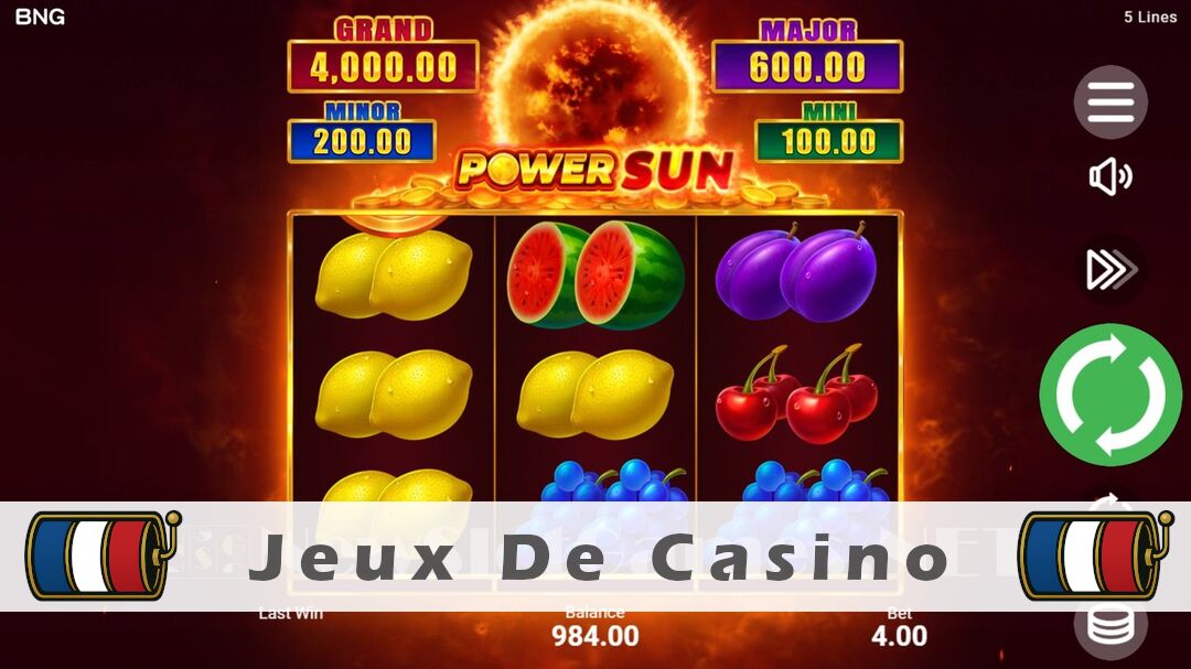 Démo de la machine à sous Power Sun Slot