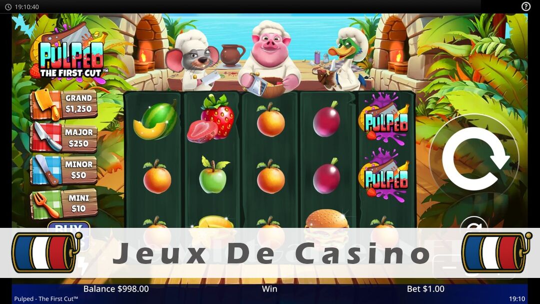 Démo de la machine à sous Pulped The First Cut Slot