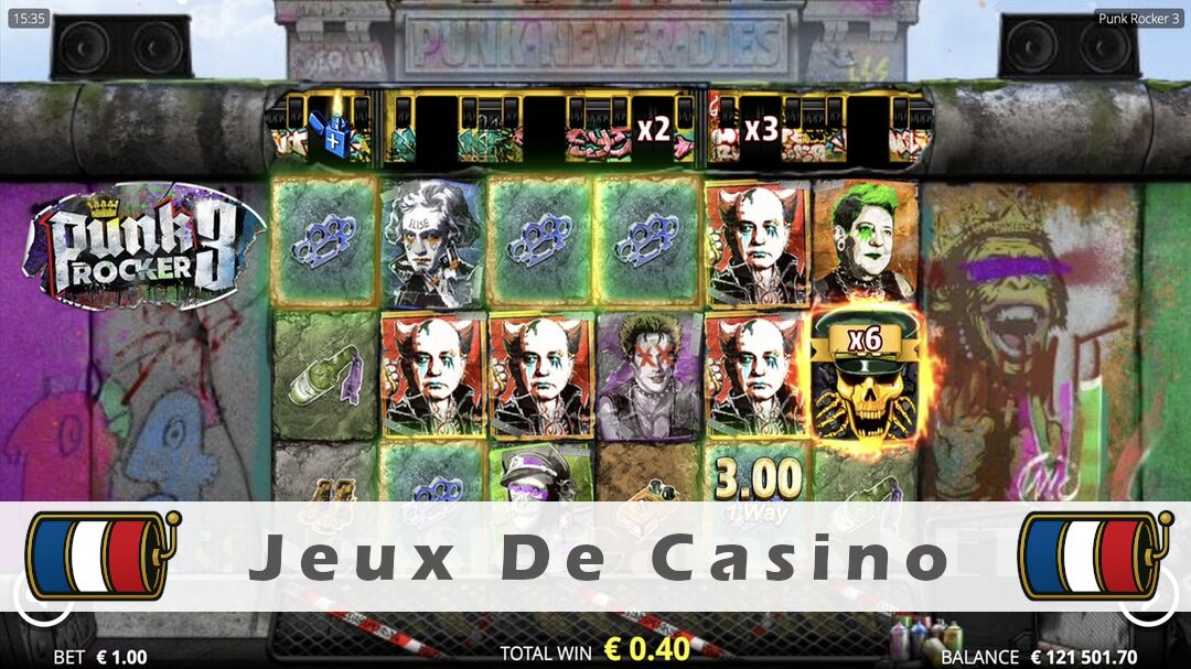 Démo de la machine à sous Punk Rocker 3 Slot