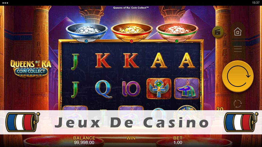 Démo de la machine à sous Queens of Ra Coin Collect Slot