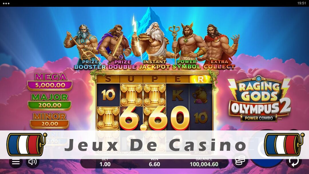 Démo de la machine à sous Raging Gods Olympus 2 Power Combo Slot