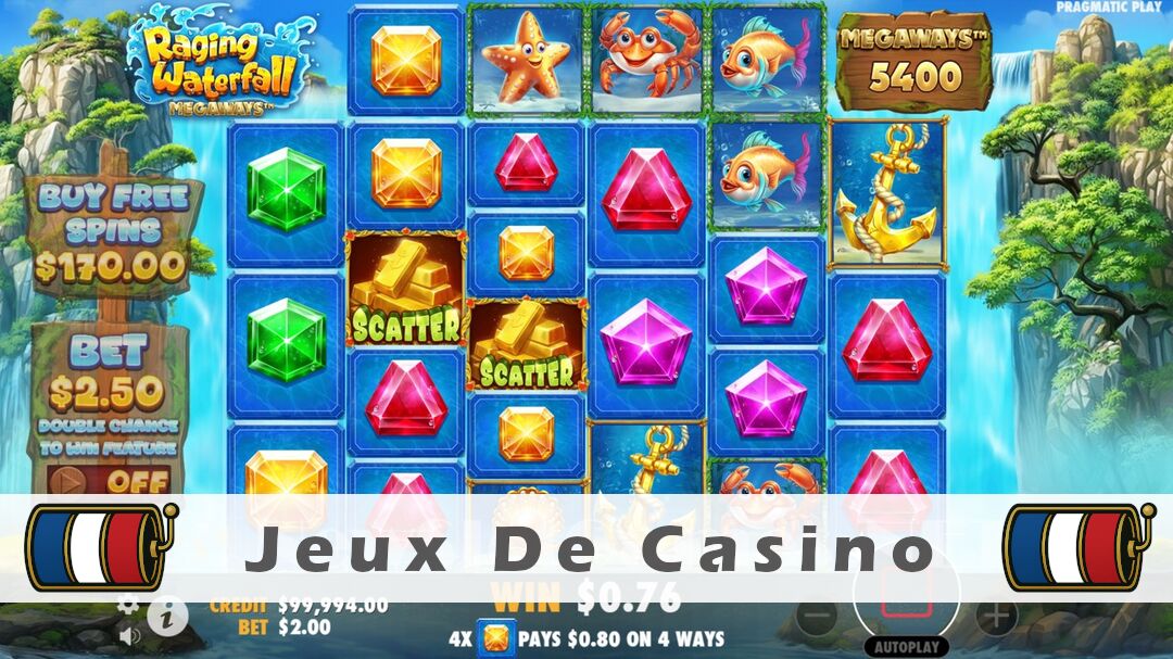 Démo de la machine à sous Raging Waterfall Megaways Slot