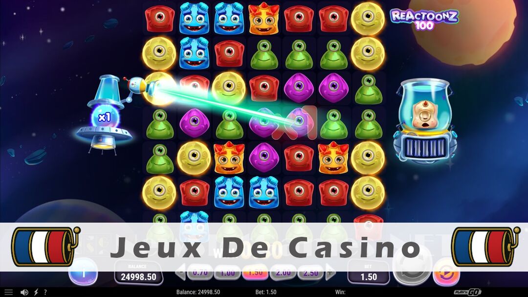 Démo de la machine à sous Reactoonz 100 Slot