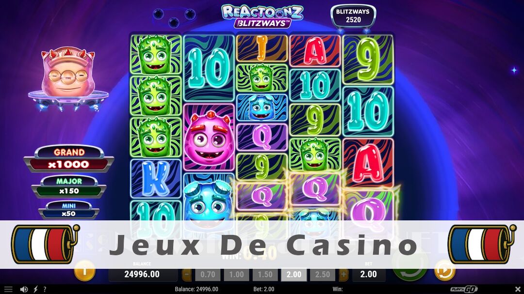 Démo de la machine à sous Reactoonz Blitzways Slot