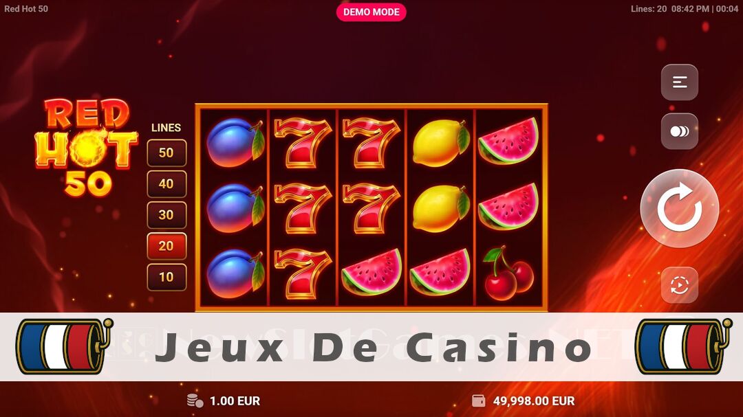 Démo de la machine à sous Red Hot 50 Slot