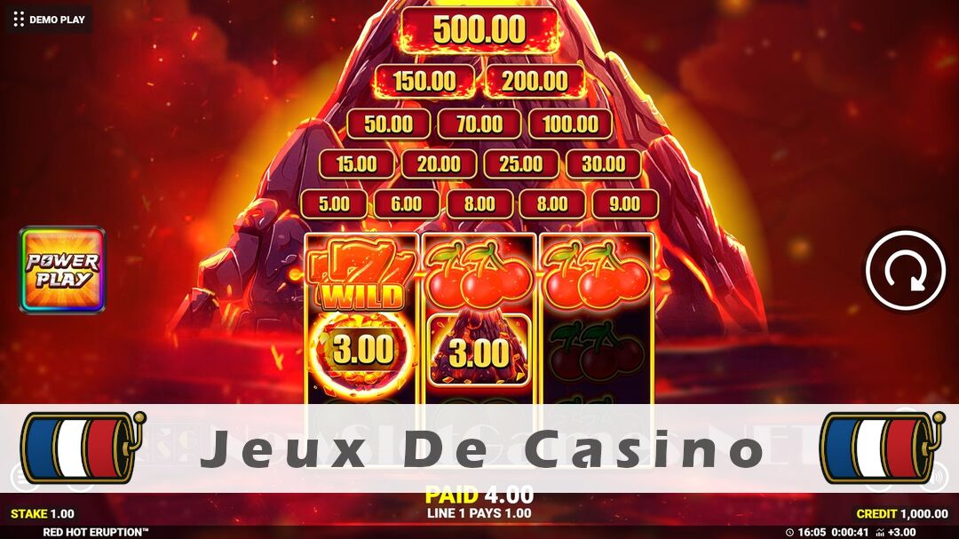 Démo de la machine à sous Red Hot Eruption Slot