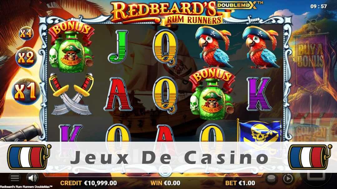 Démo de la machine à sous Redbeards Rum Runners DoubleMax Slot