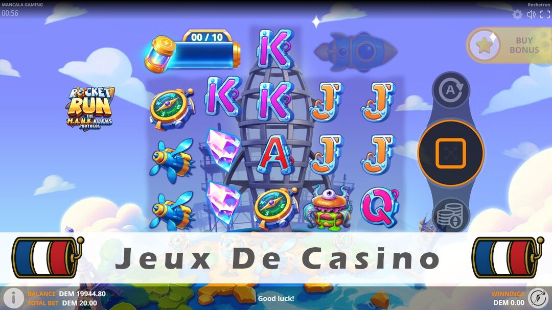 Démo de la machine à sous Rocketrun The M.A.N.K. Aliens Protocol Slot