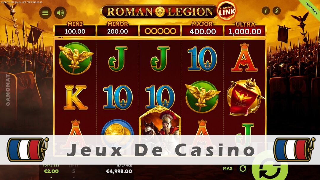 Démo de la machine à sous Roman Legion Flaming Link Slot