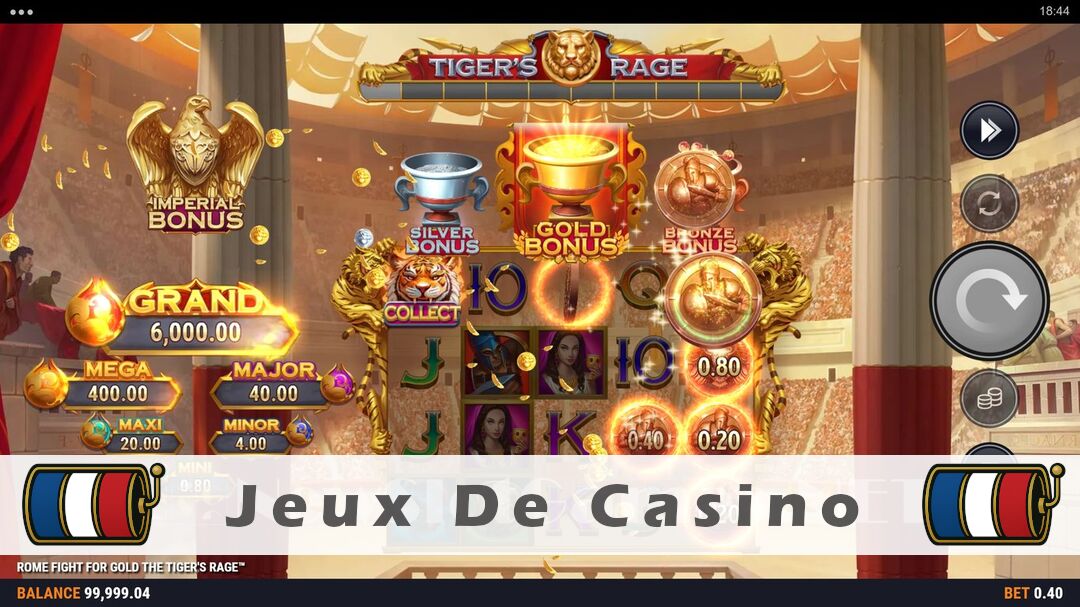Démo de la machine à sous Rome Fight For Gold The Tigers Rage Slot