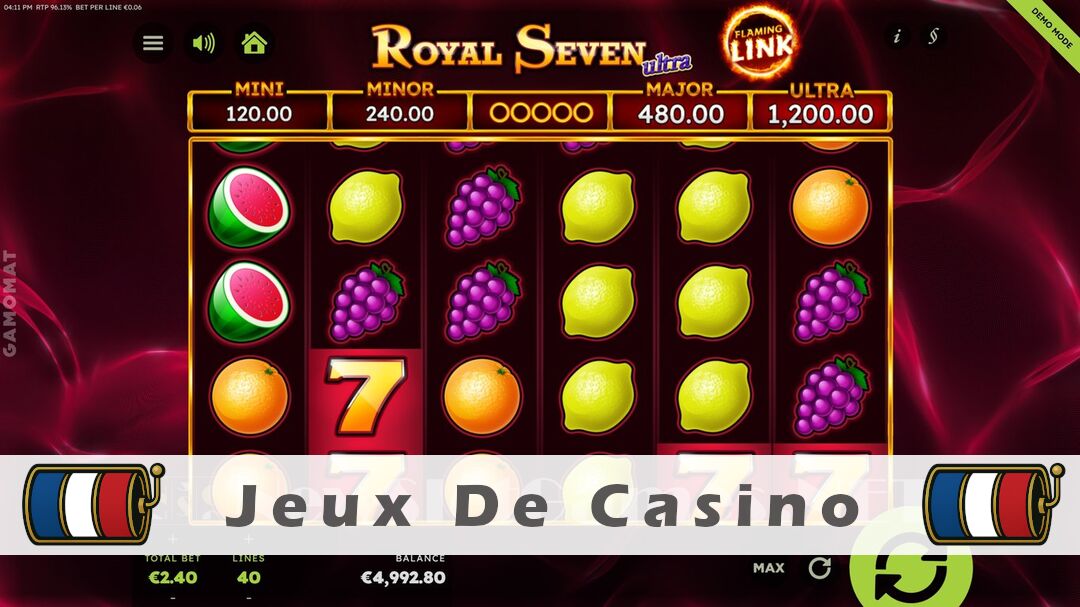 Démo de la machine à sous Royal Seven Ultra Flaming Link Slot