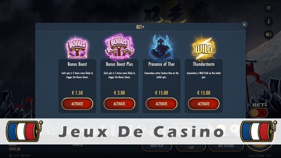 Démo de la machine à sous Second Thunder Slot