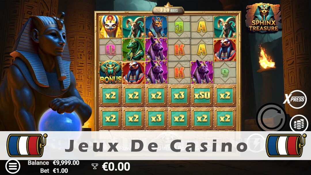 Démo de la machine à sous Sphinx Treasure Slot