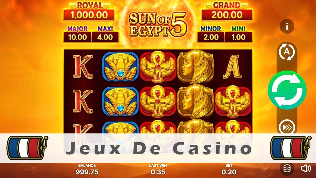 Démo de la machine à sous Sun of Egypt 5 Hold and Win Slot
