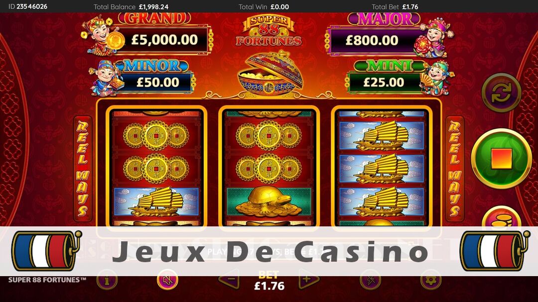 Démo de la machine à sous Super 88 Fortunes Slot