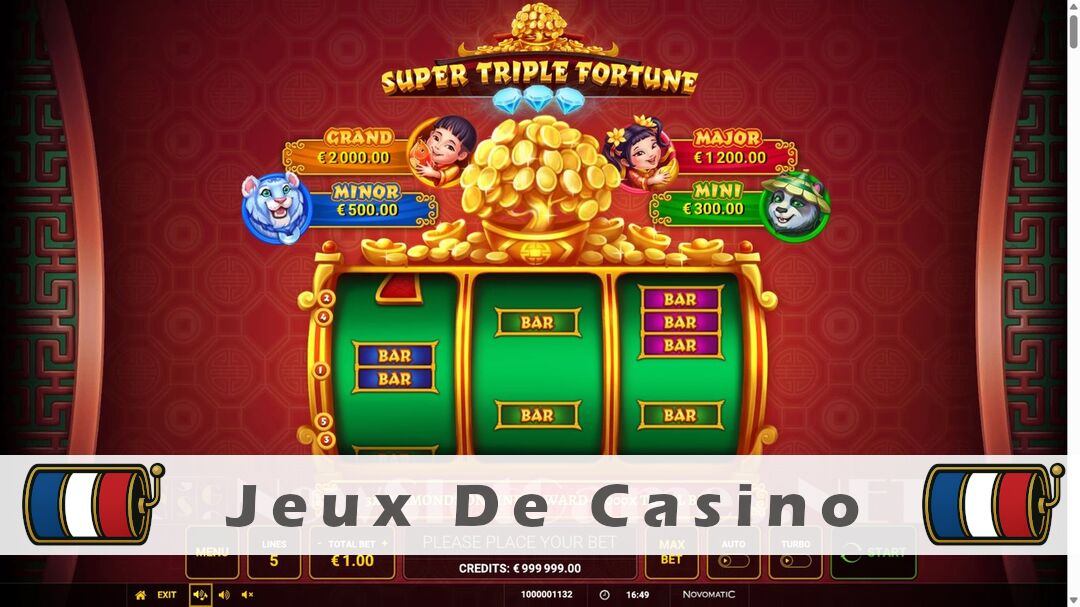Démo de la machine à sous Super Triple Fortune Slot