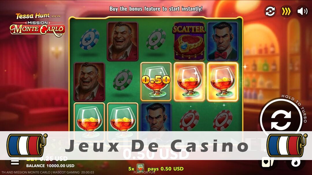 Démo de la machine à sous Tessa Hunt and the Mission Monte Carlo Slot