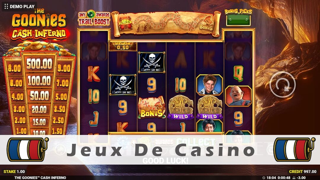 Démo de la machine à sous The Goonies Cash Inferno Slot