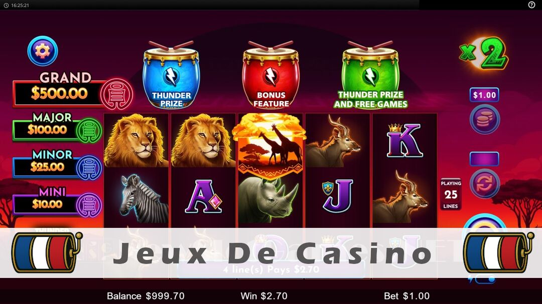 Démo de la machine à sous Thunder Drums Serengeti Sun Slot