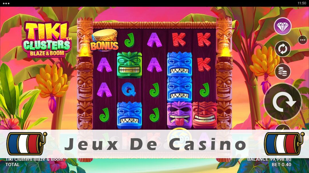 Démo de la machine à sous Tiki Clusters Blaze & Boom Slot