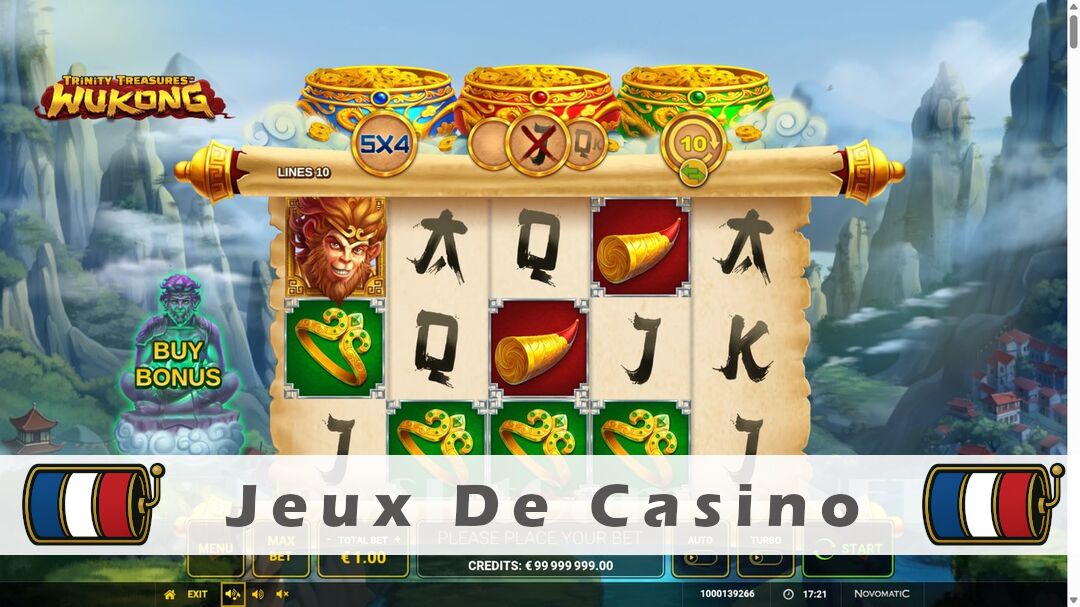 Démo de la machine à sous Trinity Treasures Wukong Slot