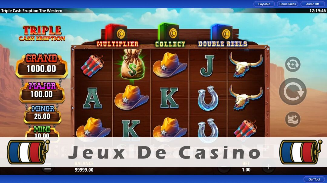 Démo de la machine à sous Triple Cash Eruption The Western Slot