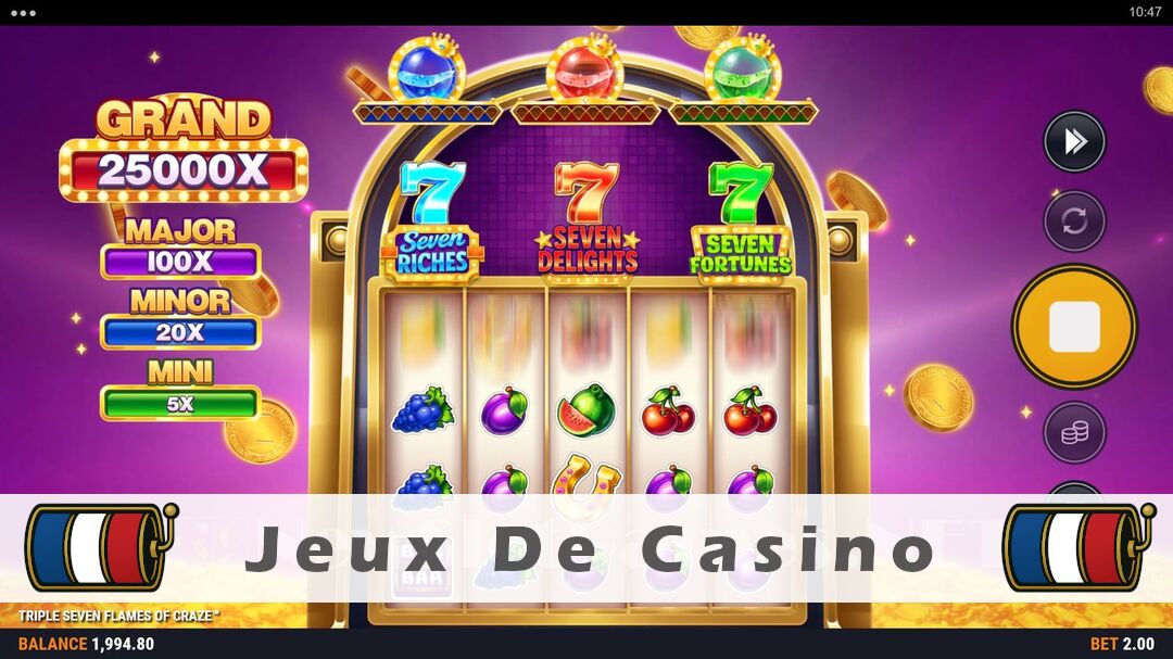 Démo de la machine à sous Triple Seven Flames of Craze Slot