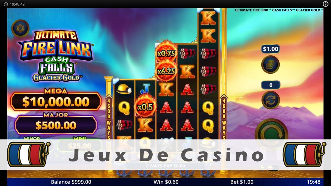 Démo de la machine à sous Ultimate Fire Link Cash Falls Glacier Gold Slot