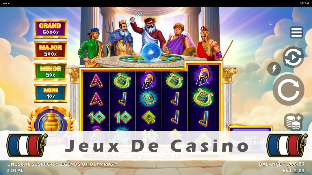 Démo de la machine à sous Unusual Suspects Legends of Olympus Slot