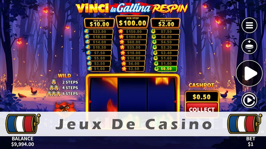 Démo de la machine à sous Vinci La Gallina Respin Slot