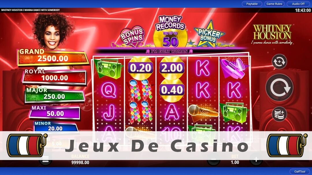 Démo de la machine à sous Whitney Houston I Wanna Dance with Somebody Slot