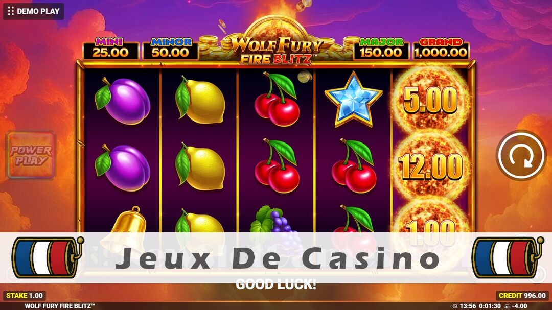 Démo de la machine à sous Wolf Fury Fire Blitz Slot