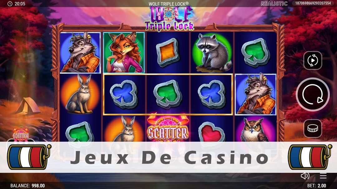 Démo de la machine à sous Wolf Triple Lock Slot